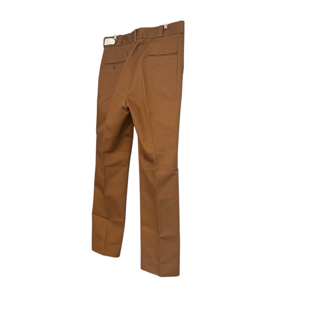 Vintage US Fish & Game Tan Pants Mens Sz 37x30 Pleated Straight Leg Uniform - Picture 4 of 15